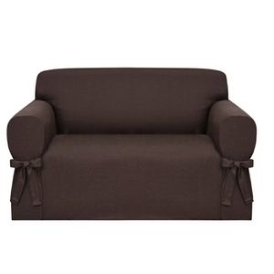 Brown Loveseat Cover